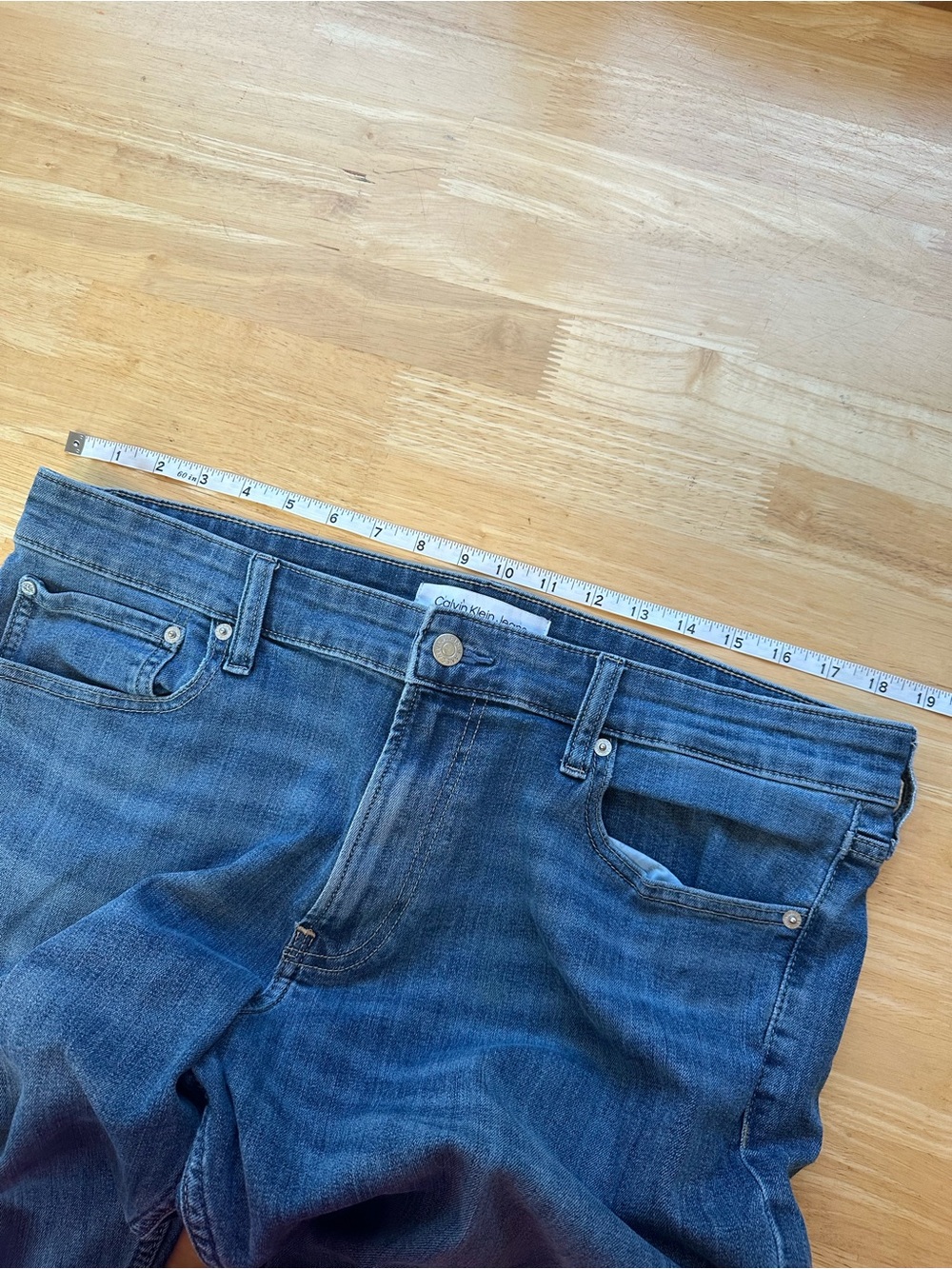Calvin Klein Men’s Slim Medium Wash Jean Size 36 X 30 Casual Denim - Picture 5 of 9